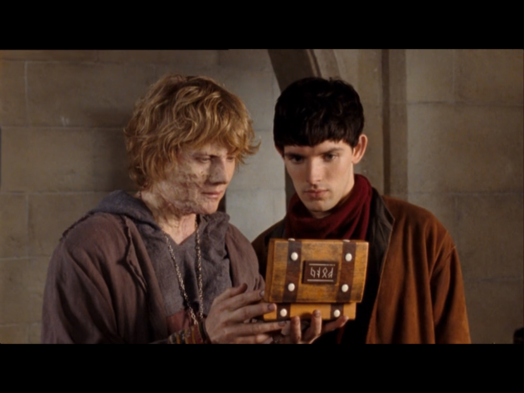 He tells Merlin that the beetles helped him cure Morgana and wants to know ...